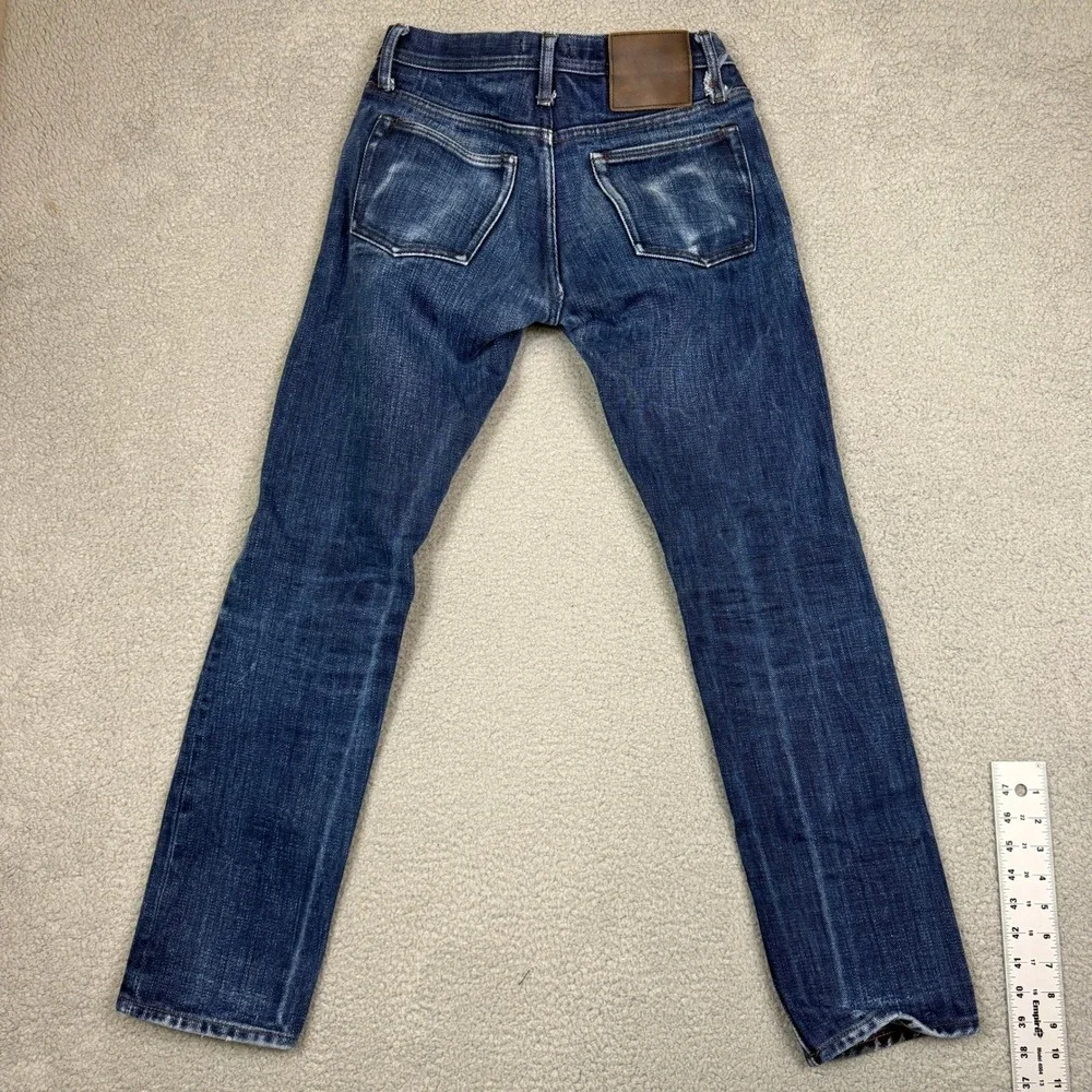 Unbranded UB221 Mens Tapered Selvedge Jeans Indigo Sz 30 Denim‎ 21oz Button Fly
